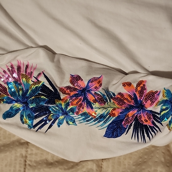 PINK Sequined Long Sleeve Tee - Picture 3 of 4